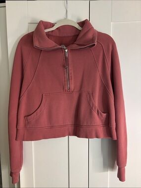 Lululemon Rose Half-Zip Scuba Sweatshirt